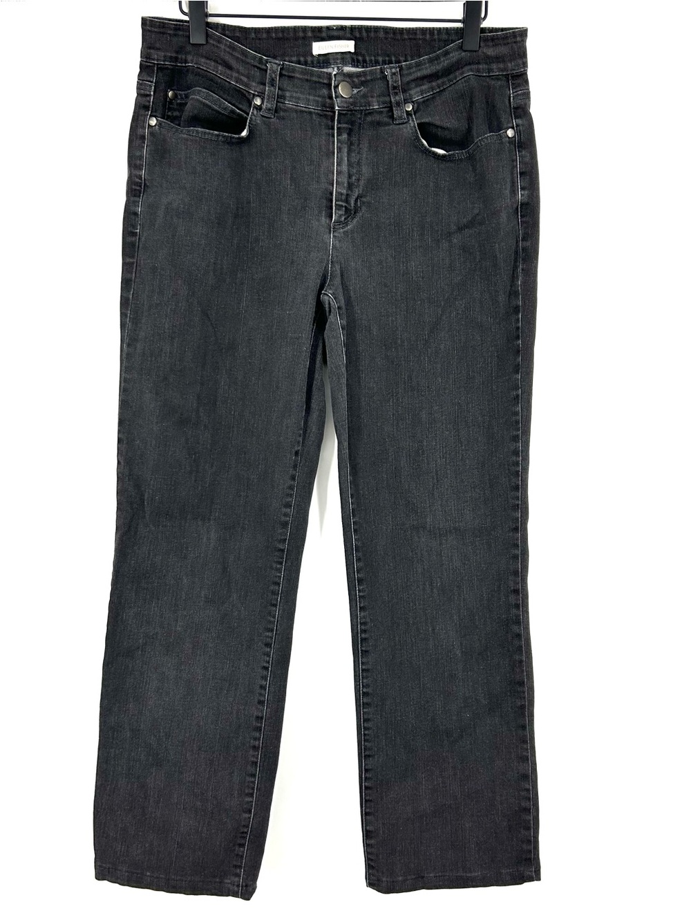 Eileen Fisher Straight Leg Jeans Black